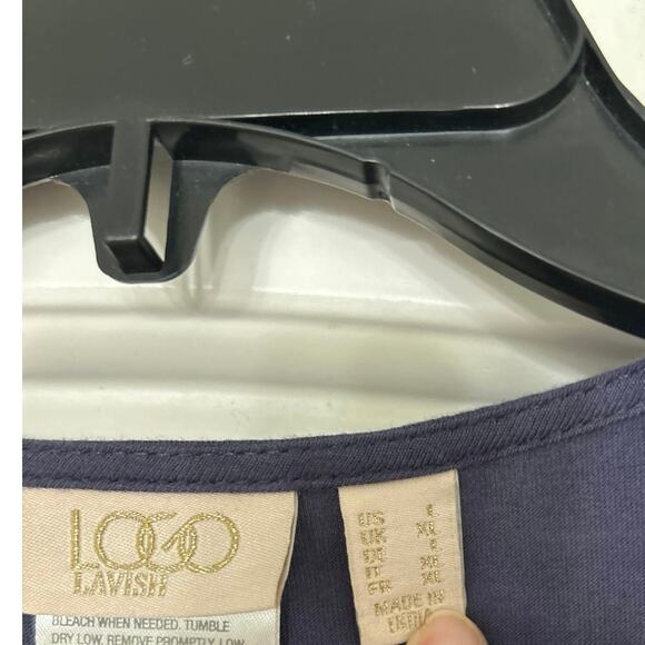 Logo Purple Lace Sheer Long Duster Cardigan Top Large New Whimsical Fairycore - Picture 13 of 16